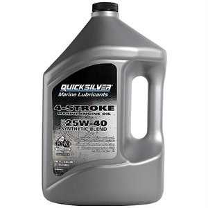 MERCURY 25W40 4-STROKE SEMI-SYNTHETIC MARINE ENGINE OIL - 3.78L