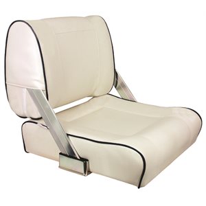 DELUXE WHITE WITH BLACK LACING TWO WAY REVERSIBLE FLIP BACK SEAT