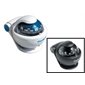 SEADOG Illuminated 2-Inch Marine Compass, Blue Dial, White Housing, Adjustable Mount, 5° Graduation