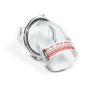 sewer fitting - c-do 2 clear 45 degree hose adapter