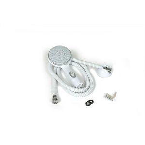 WHITE SHOWER HEAD and HOSE - 60''