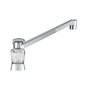TWO HANDLE RV KITCHEN FAUCET w / CRYSTAL ACRYLIC KNOBS - CHROME