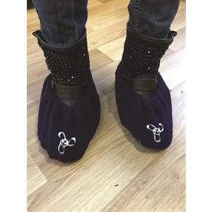 DELUXE SHOE COVER / NAVY - LARGE