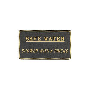 FUN PLATE "SAVE WATER"