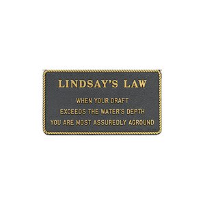 PLAQUE "LINDSAY'S LAW"
