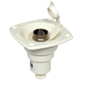 marine water pressure flush mount regulator (35-psi, white)