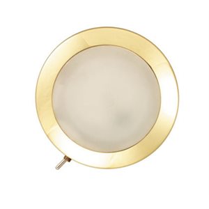 Light Dome, Glass Lens G4 Polished Brass