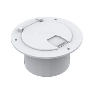 ROUND CABLE HATCH 3.5'' INSIDE HOLE SIZE, WHITE