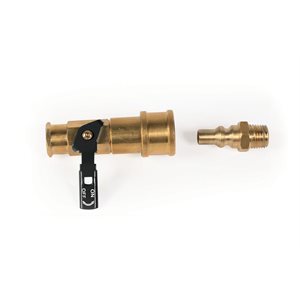low pressure quick connect valve, clamshell